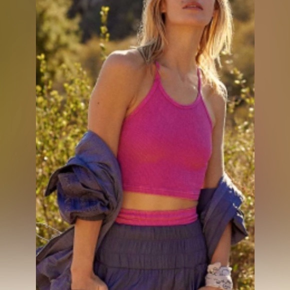 BNWT Free People Movement Happiness Runs Crop Tank - Picture 3 of 3